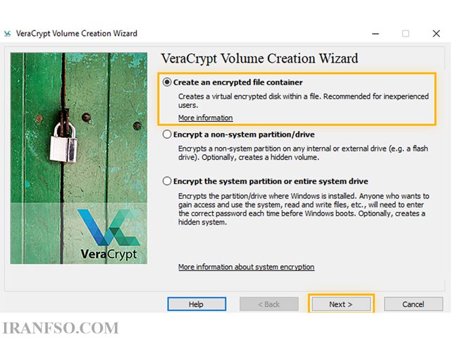 نرم افزار VeraCrypt