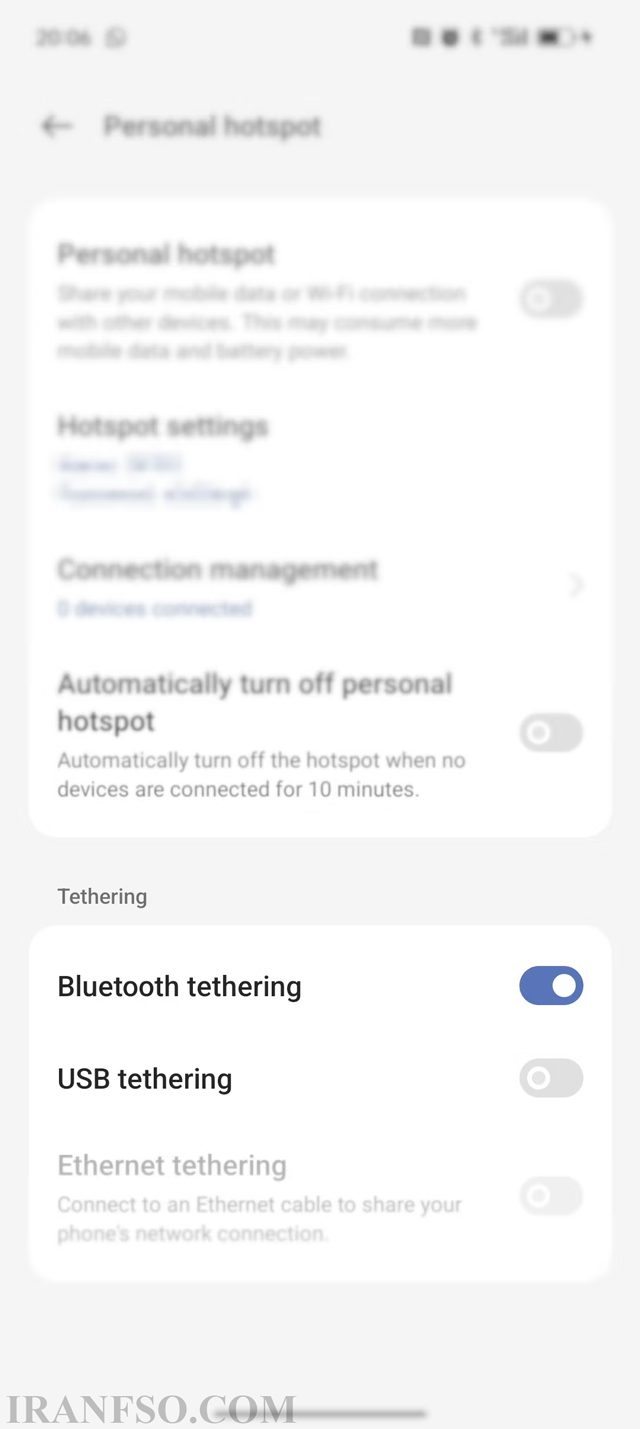 ارسال اینترنت از گوشی به لپ تاپ