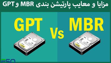 تفاوت های پارتیشن بندی های MBR و GPT