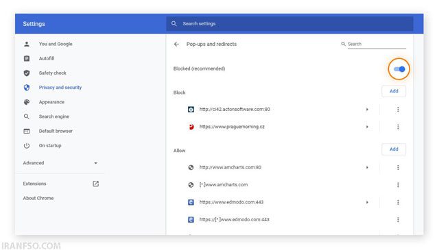 مسدودسازی تبلیغاتChrome4