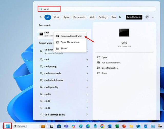 حذف پرینتر CommandPrompt