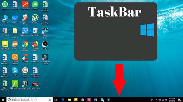 نواروظیفهTaskbar