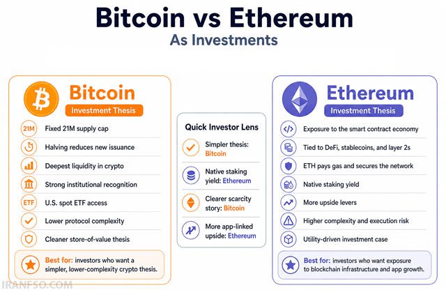 اقتصاد عرضهBitcoin-and-Ethereum