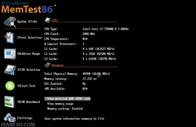 نرم‌افزار MemTest86