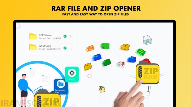 سهولت در اشتراک‌گذاریzip