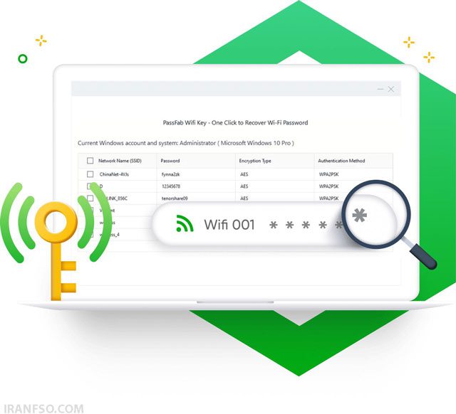 نرم‌افزارWiFi Password Revealer