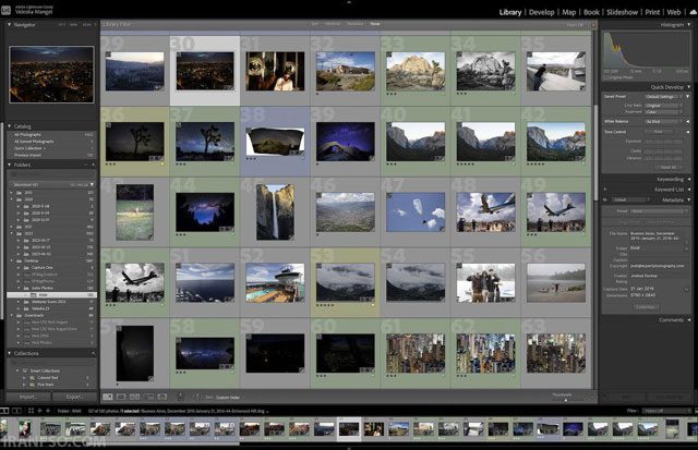 مدیریت دستهای عکسها در Lightroom