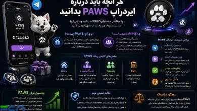 ایردراپ PAWS:نحوه شرکت و افزایش امتیاز در ربات تلگرامی