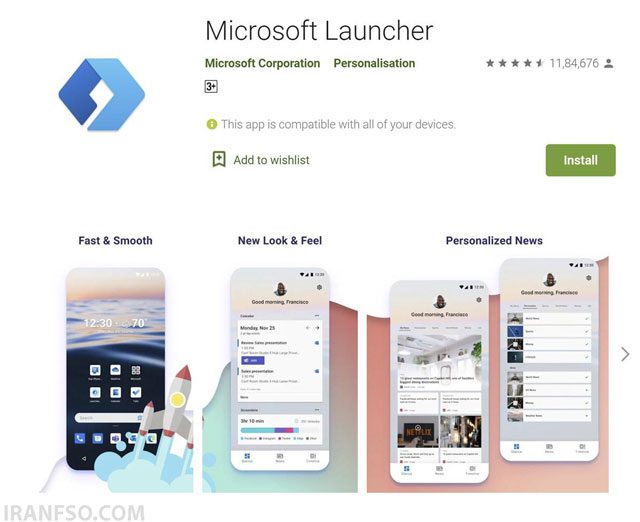 لانچرMicrosoft-Launcher