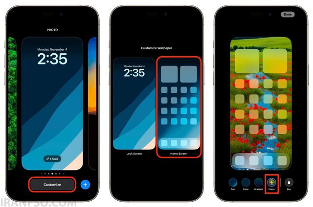گوشی‌های آیفون (iOS)