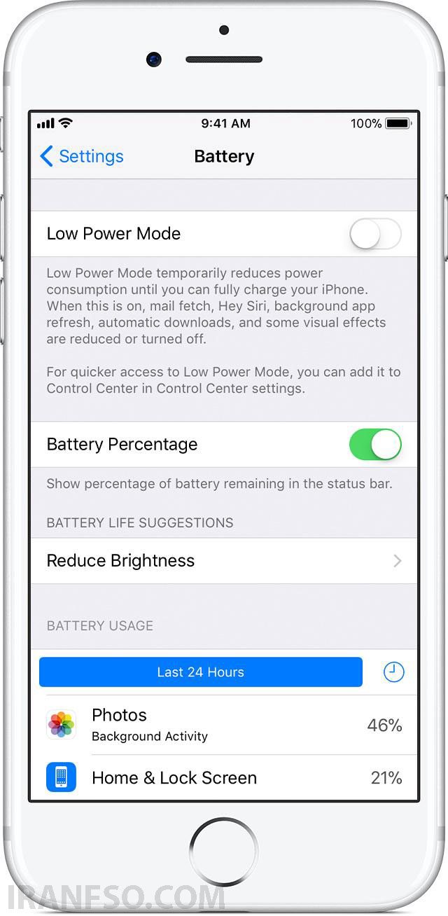 Low Power Modeگزینه