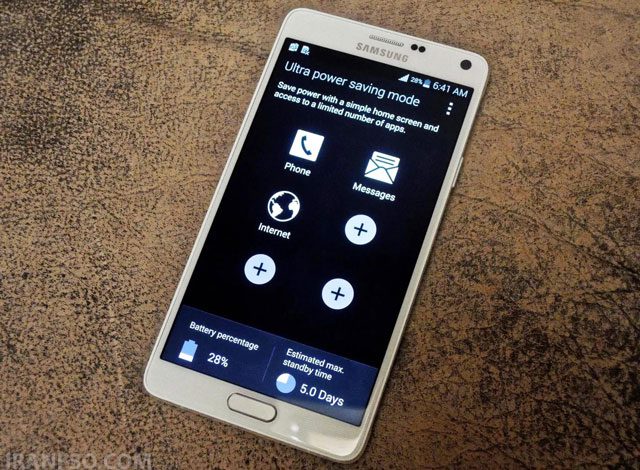 حالت پیشرفته (Ultra Power Saving Mode):