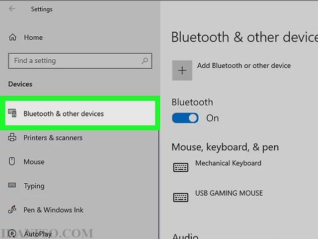 انتخاب Bluetooth & other devices