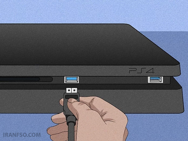 اتصال با کابل USB