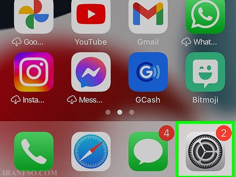 وارد Settings شوید.