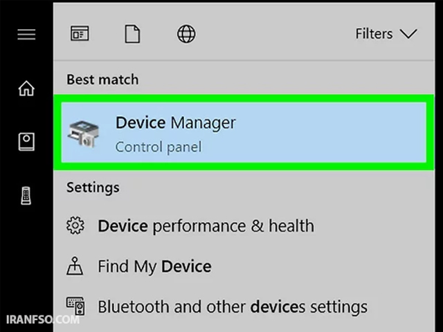 وارد Device Manager شوید.