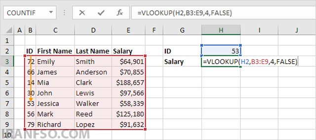 ✅ جستجوی دقیق با VLOOKUP (Exact Match)