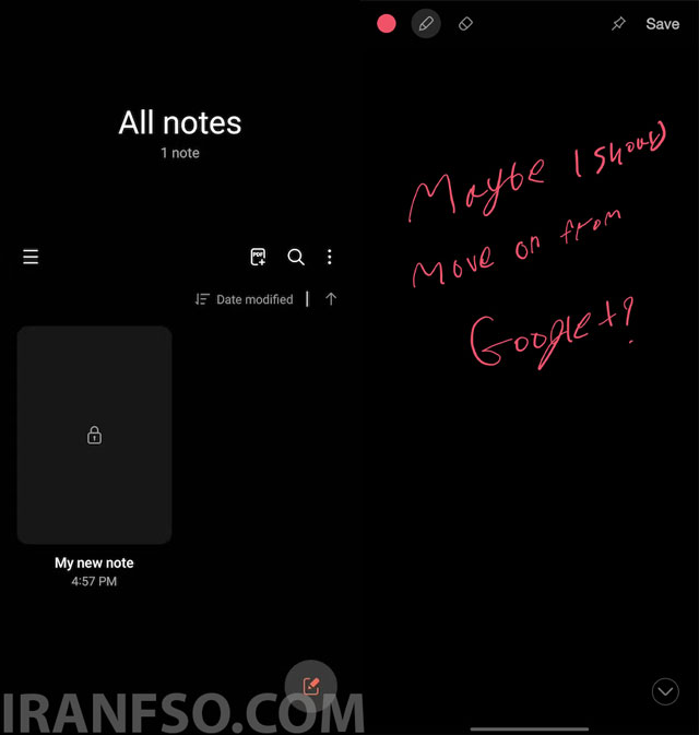 Samsung Notes | دفترچه دیجیتال حرفهای و شیک