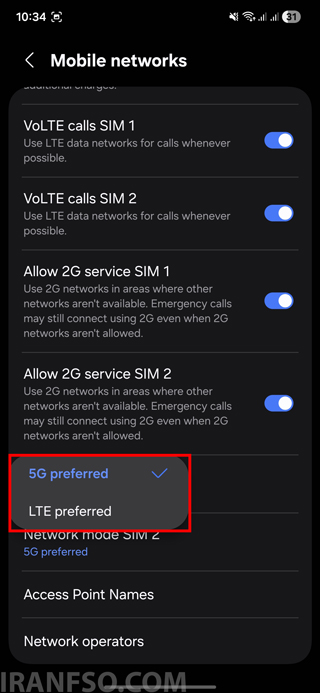 5G / LTE / 3G / 2G