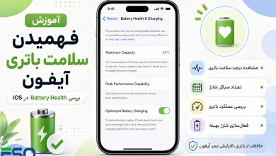 آموزش فهمیدن سلامت باتری آیفون | بررسی Battery Health در iOS