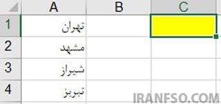 انتخاب سلول مقصد