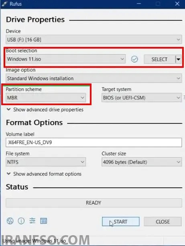 انتخاب Partition Scheme