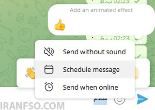 آموزش زمان‌بندی پیام در Telegram Desktop