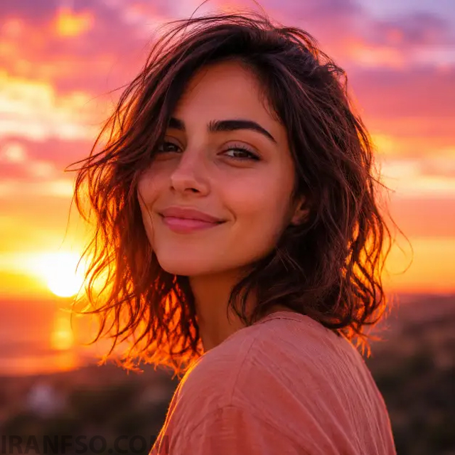 آسمان غروب رویایی (Sunset Sky Backdrop)