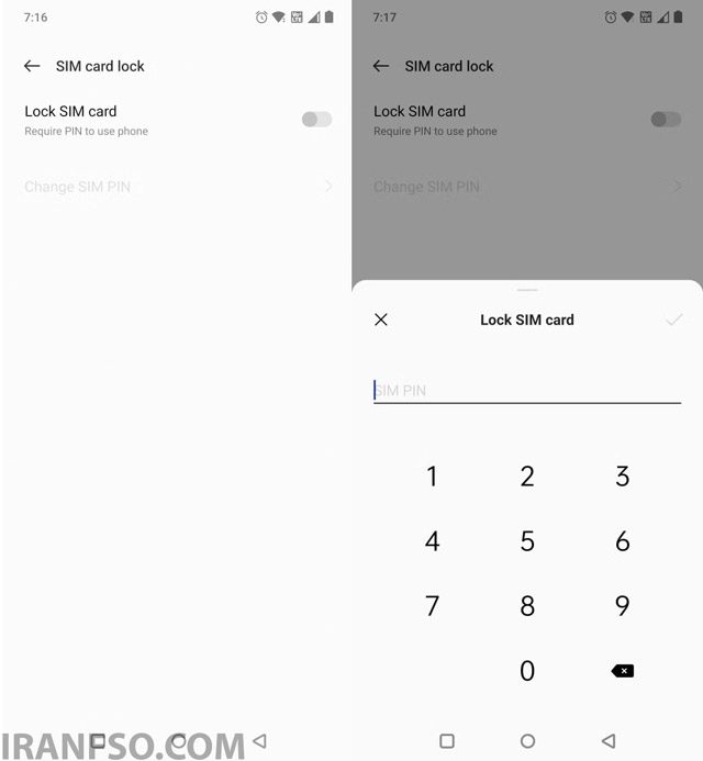قفل سیمکارت (SIM Lock) را فعال کنید