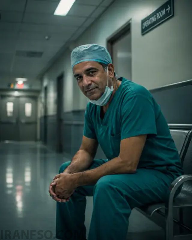 جراح پس از پایان یک عمل موفق