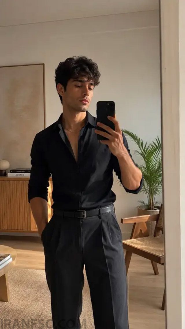 سلفی آینهای در فضای داخلی (Indoor Mirror Selfie)