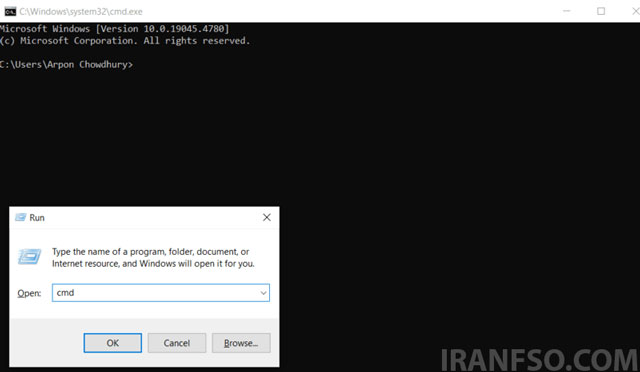 باز کردن Command Prompt