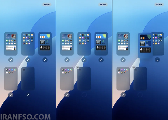 مدیریت صفحات Home Screen در iOS 18