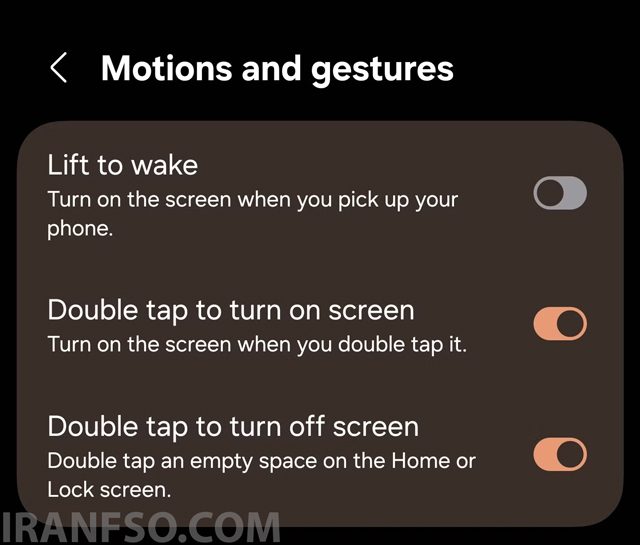 Lift to Wake؛ روشن شدن ناخواسته نمایشگر را متوقف کنید