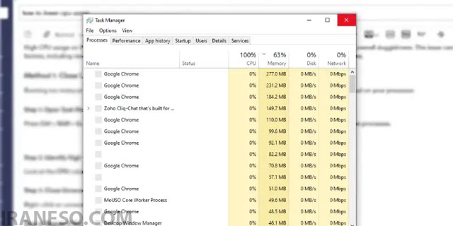یا روی Taskbar راست کلیک کرده و Task Manager را انتخاب کنید.