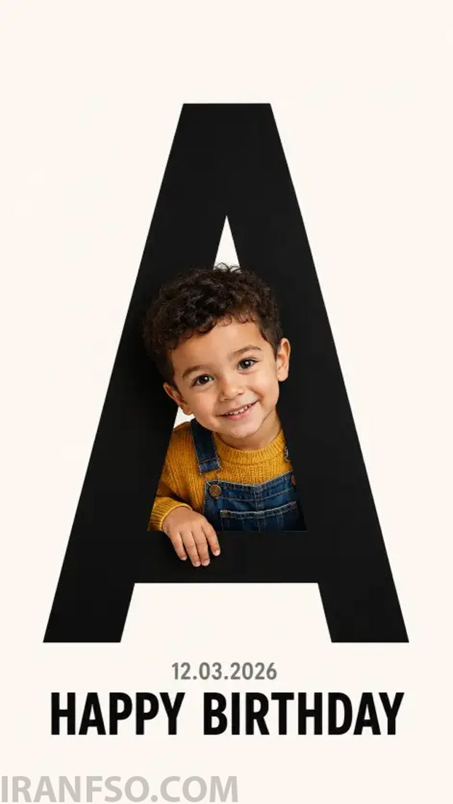 حرف A برای یک پسر کوچولو