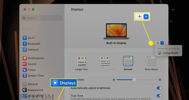 آموزش اتصال بی‌سیم نمایشگر در macOS Ventura و نسخه‌های جدید