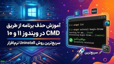 آموزش حذف برنامه از طریق CMD در ویندوز 11 و 10 | سریع‌ترین روش Uninstall نرم‌افزار
