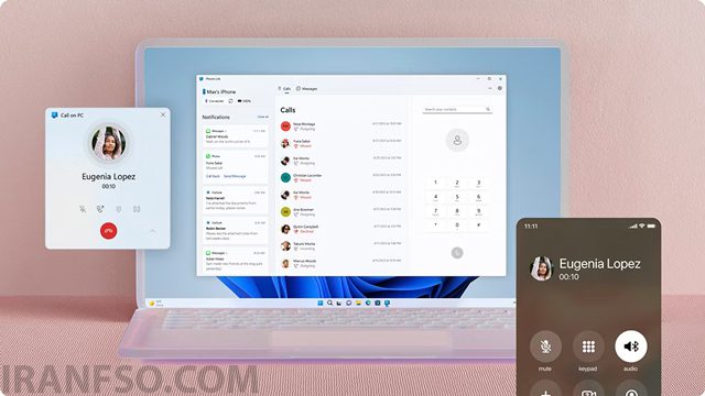 Phone Link؛ آیفون خود را بدون لمس گوشی از طریق ویندوز مدیریت کنید