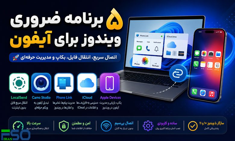 ۵ برنامه ضروری ویندوز برای کاربران آیفون؛ تجربه‌ای نزدیک به اکوسیستم اپل را روی کامپیوتر خود داشته باشید