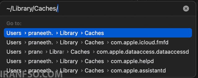 ~/Library/Caches
