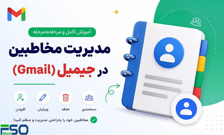 آموزش مدیریت مخاطبین جیمیل (Gmail)؛ اضافه کردن، ویرایش و حذف مخاطب به سادهترین روش