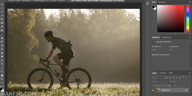 ایجاد Motion Blur برای پسزمینه عکس