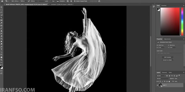 تصویر را به Smart Object تبدیل کنید