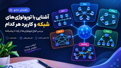 آشنایی با توپولوژی‌های شبکه و کاربرد هر کدام | راهنمای جامع انواع Network Topology