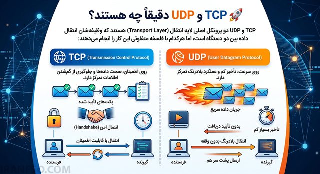 TCP و UDP دقیقاً چه هستند؟
