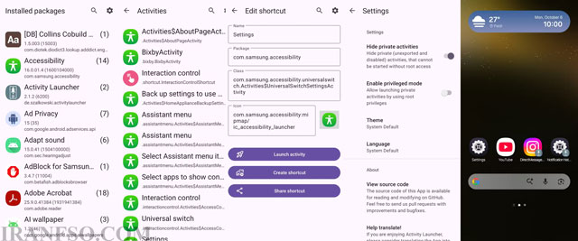 Activity Launcher؛ میانبری به قابلیتهای مخفی اندروید