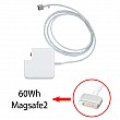 آداپتور لپ تاپ اپل Magsafe2 60W Gimo Plus بدون پک به همراه کابل
