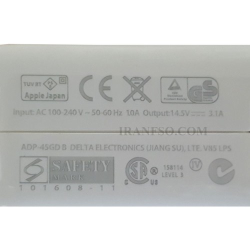 آداپتور لپ تاپ اپل Magsafe1 45W با پک