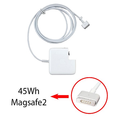 آداپتور لپ تاپ اپل Magsafe2 45W Gimo Plus بدون پک به همراه کابل